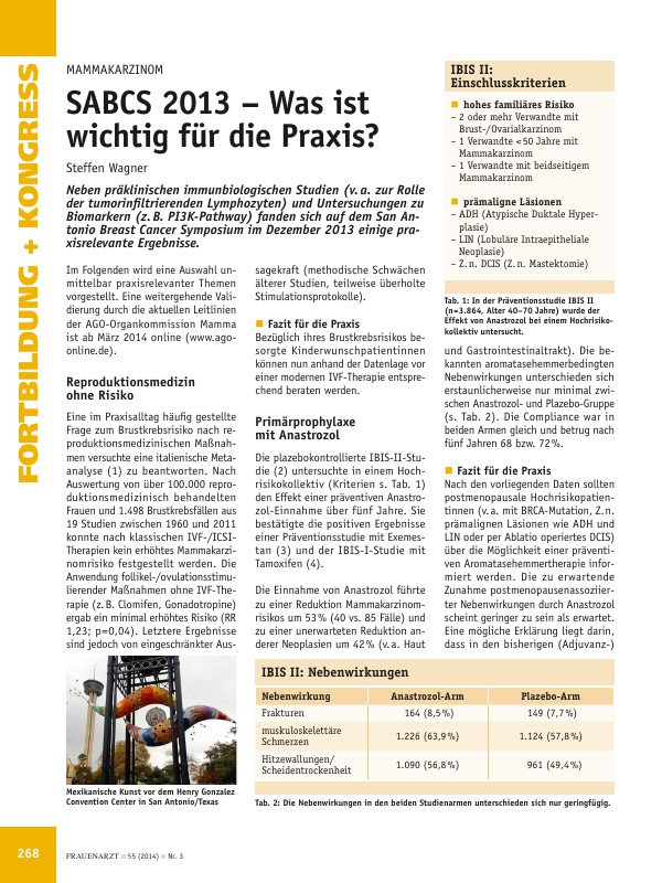 SABCS 2013: Was ist wichtig für die Praxis?