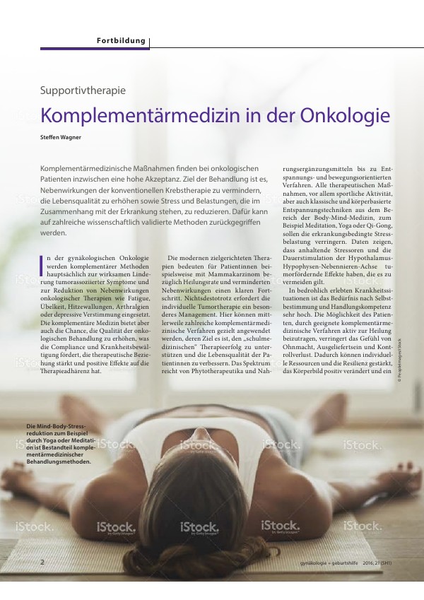 Komplementärmedizin in der Onkologie